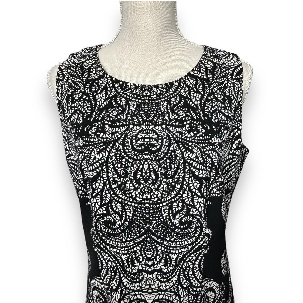 Peter Nygard Black and White Sheath Dress Size 6